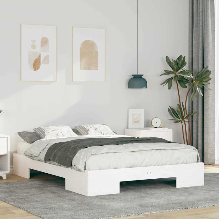 Estructura de cama blanco 120 x 190 cm vidaxl