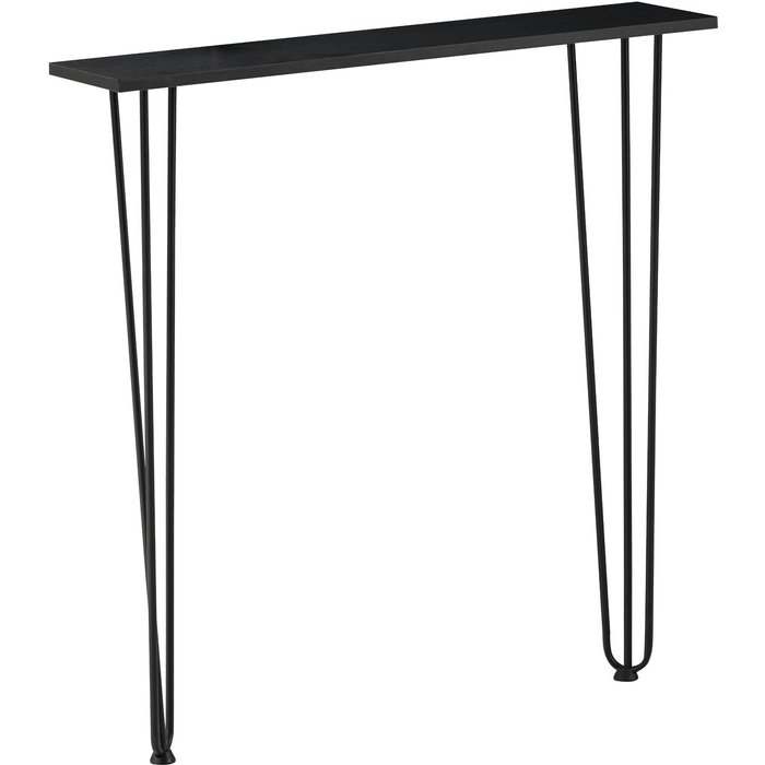 Mesa consola 82x80x18 cm entrada salón comedor negro 03_0010875