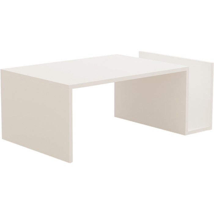 Mesa baja de madera memo - 86 x 50 x 32 cm - blanca