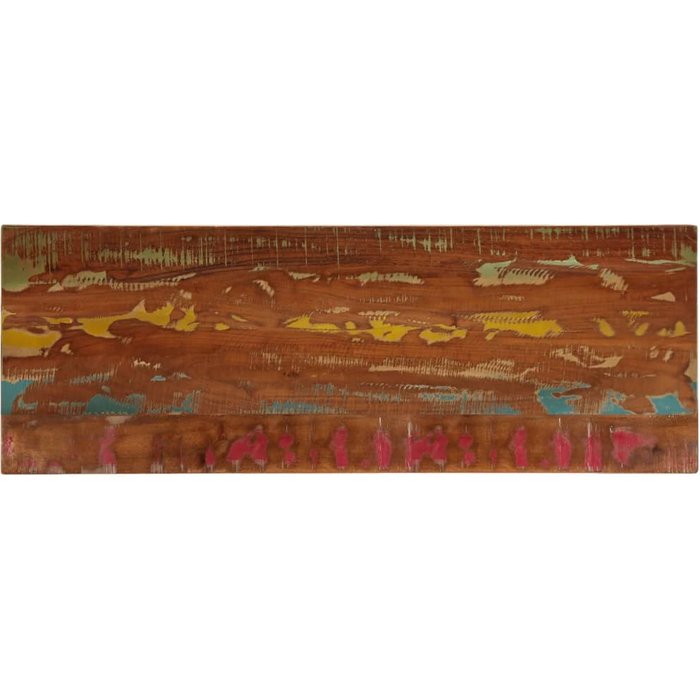 Tablero rectangular de 140x60x1,5 cm, madera maciza reciclada.