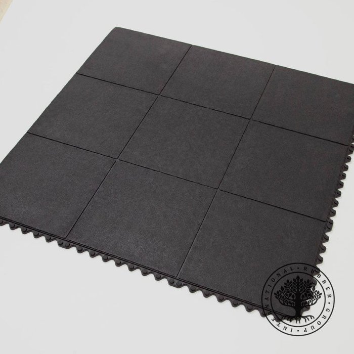 4x placas encastrables igsport 910 x 910 x 14 mm - caucho negro