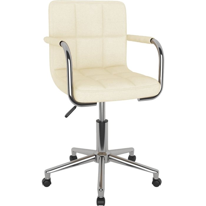 Silla de oficina | sillón oficina giratoria de tela color crema cfw904745