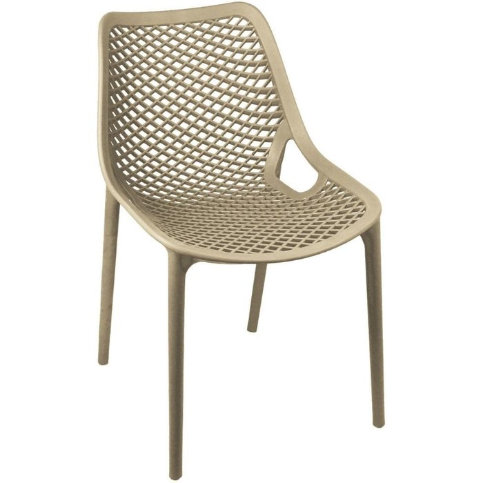 Silla de exterior garona light taupé 82x51x60 cm