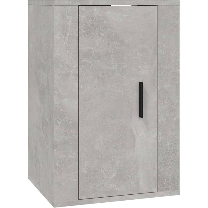 Mueble tv de pared gris hormigón 40x34,5x60 cm