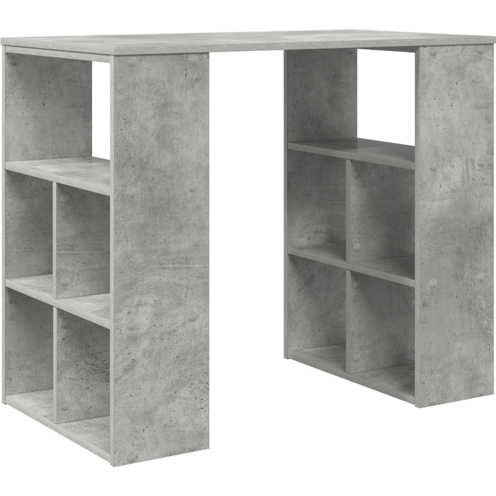 Escritorio de esquina gris concreto tablero de partículas mediano cfw66294