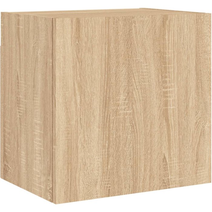 Mueble tv de pared en madera laminada roble sonoma 40,5x30x40 cm - comfortxl