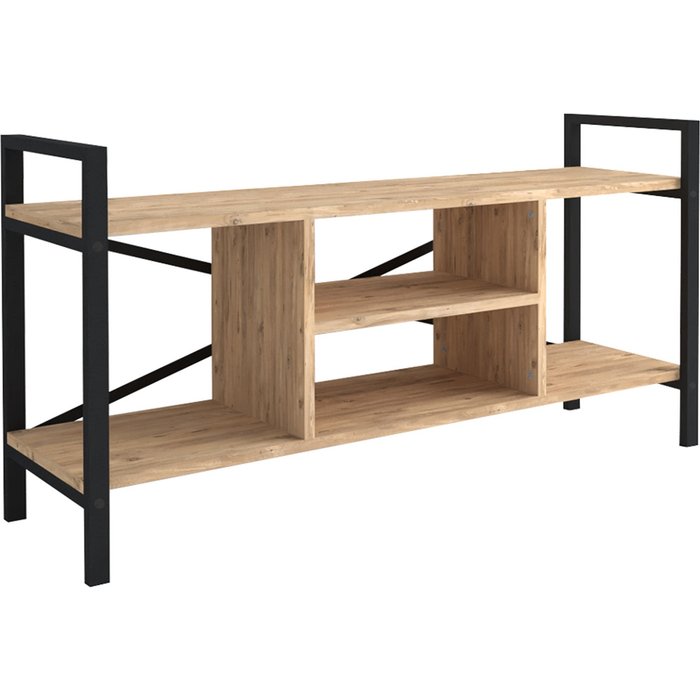 Venprodin - mesa tv con estructura de metal 61x120x35 safir