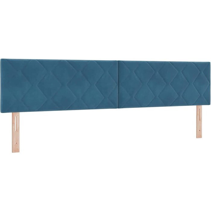Cabecero cama - mueble cabecero azul oscuro 200 cm terciopelo