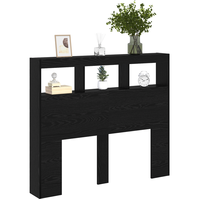 Cabecero de roble negro rojo negro madera elaborada cfw98057