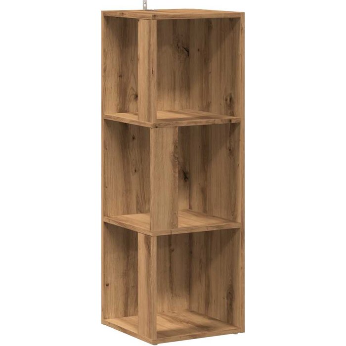 Mueble esquinero de roble artesanal 33x33x100 cm madera de ingeniería