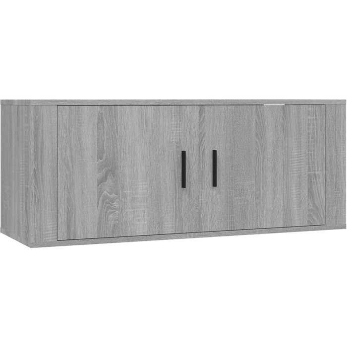 Mueble de tv de pared sonoma gris 100x34,5x40 cm - comfortxl