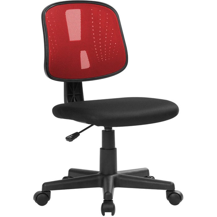 Silla con ruedas, ajustable acolchada, 5 ruedas, negro - cefeo