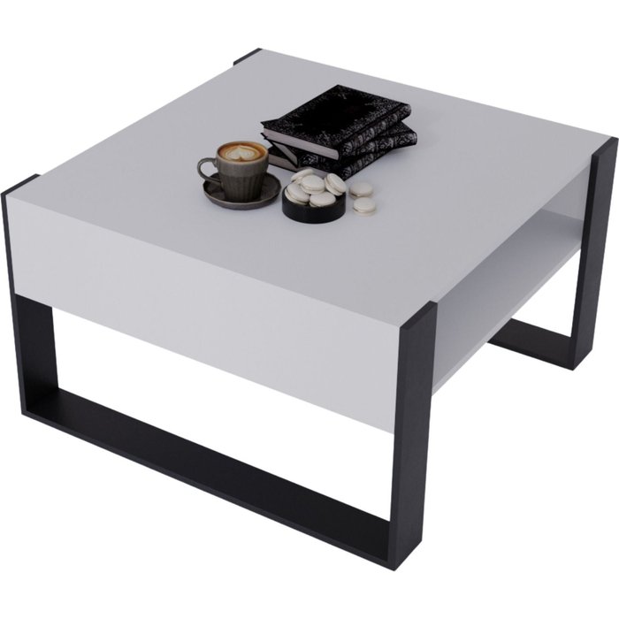 Table basse karo_71.5 moderne et stable pour le salon en matériau composite.