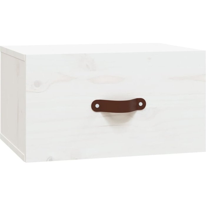 Mesita de noche de pared blanco 40x29,5x22 cm - comfortxl