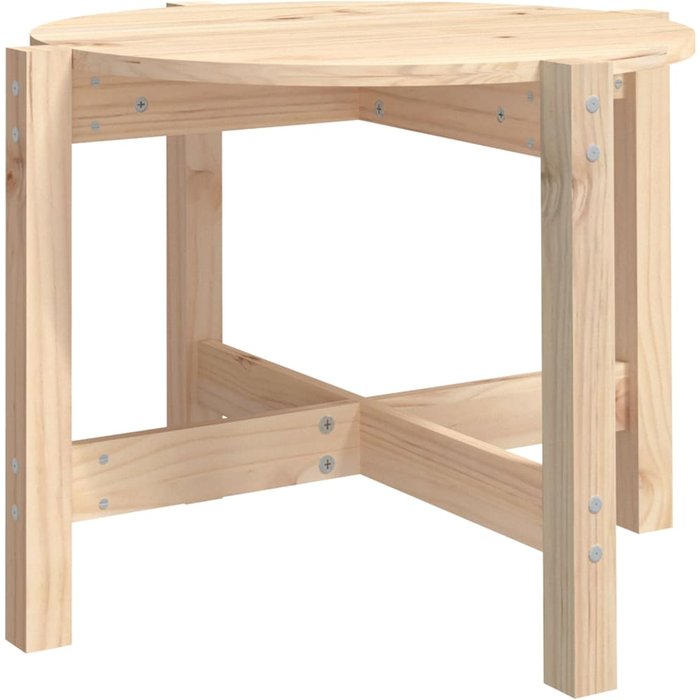 Mesa de centro de madera maciza de pino 62,5x45 cm - comfortxl
