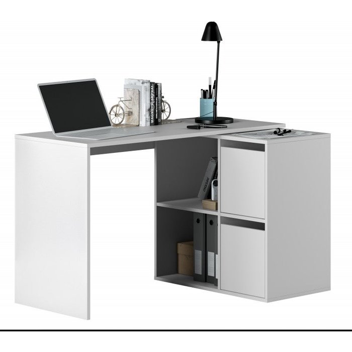 Mesa escritorio multiposición color blanco artik