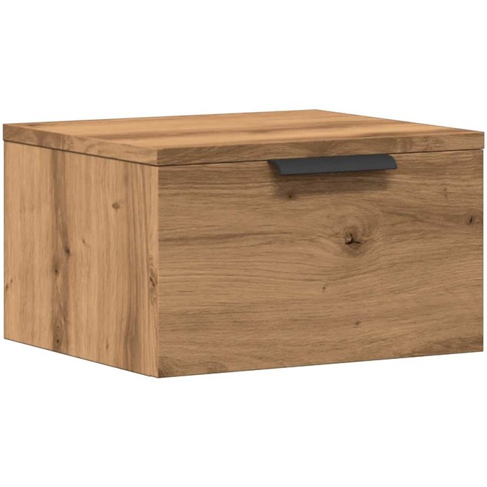 Mesita de noche de pared roble artisan 34x30x20 cm - comfortxl