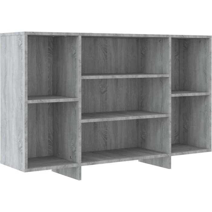 Aparador de madera de ingeniería gris sonoma 120x30x75 cm - comfortxl