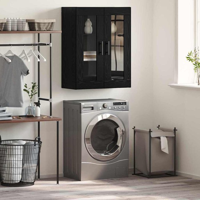 Maison exclusive - armario de pared roble negro 69.5 x 34 x 90 cm