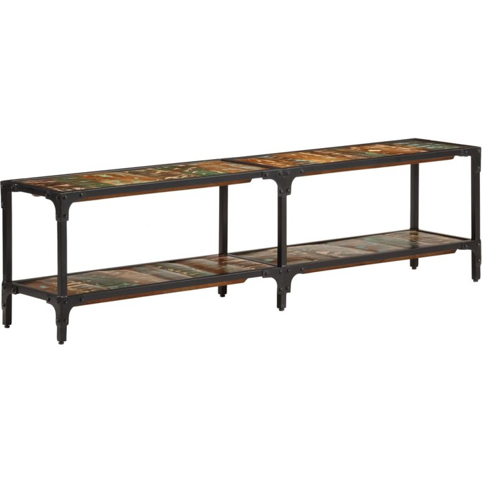 Mueble de tv de madera maciza reciclada 150x30x41 cm - comfortxl