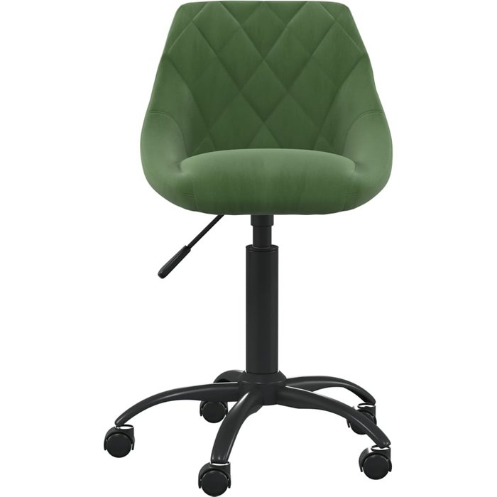 Silla de oficina de terciopelo verde oscuro — comfortxl