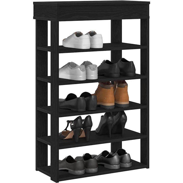 Maison exclusive - mueble zapatero de madera de ingeniería negro 60x30x98 cm