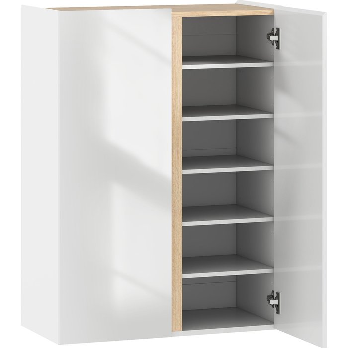 Mueble zapatero homcom melamina de madera blanco 70x33.5x95 cm 837-596v00wt
