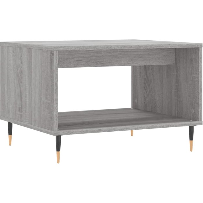 Mesa de centro de madera compuesta gris sonoma 60x50x40 cm - comfortxl