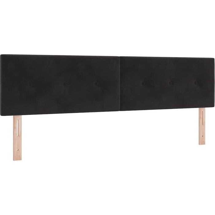 Cabecero cama - mueble cabecero negro 180 cm terciopelo