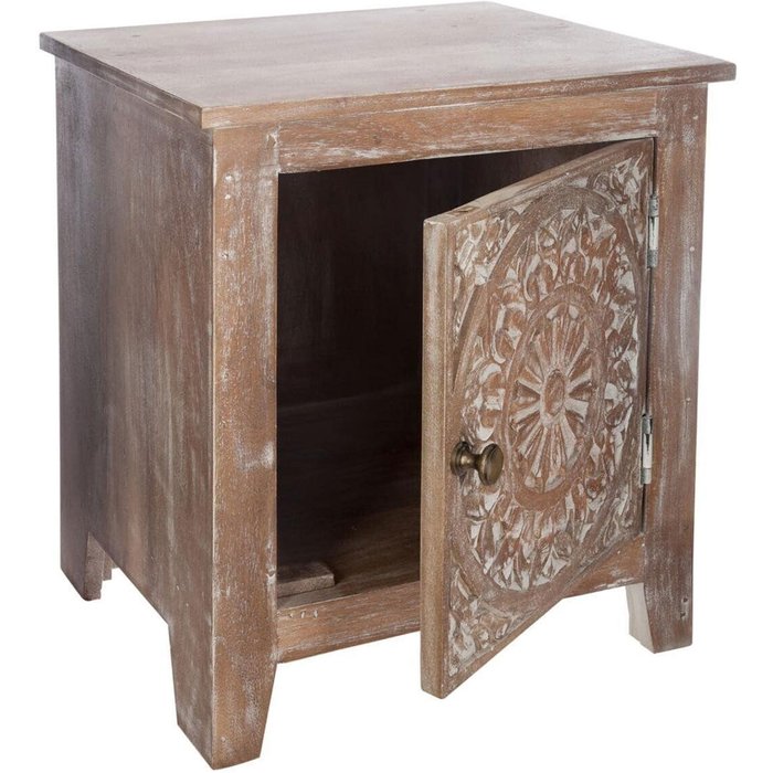 Wellhome mesita de noche 40x35x44,5 cm de madera