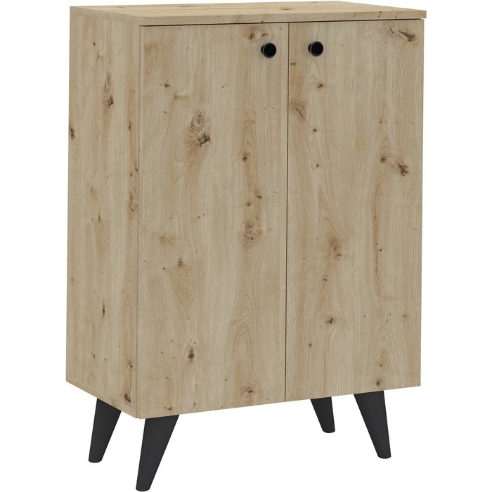 Zapatero haaus luton, 2 puertas, roble artisan, 62 x 35 x 90 cm