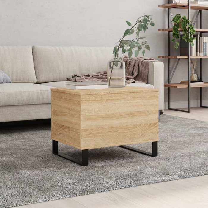 Mesa de centro sonoma de roble 60x44,5x45 cm madera ingenierizada