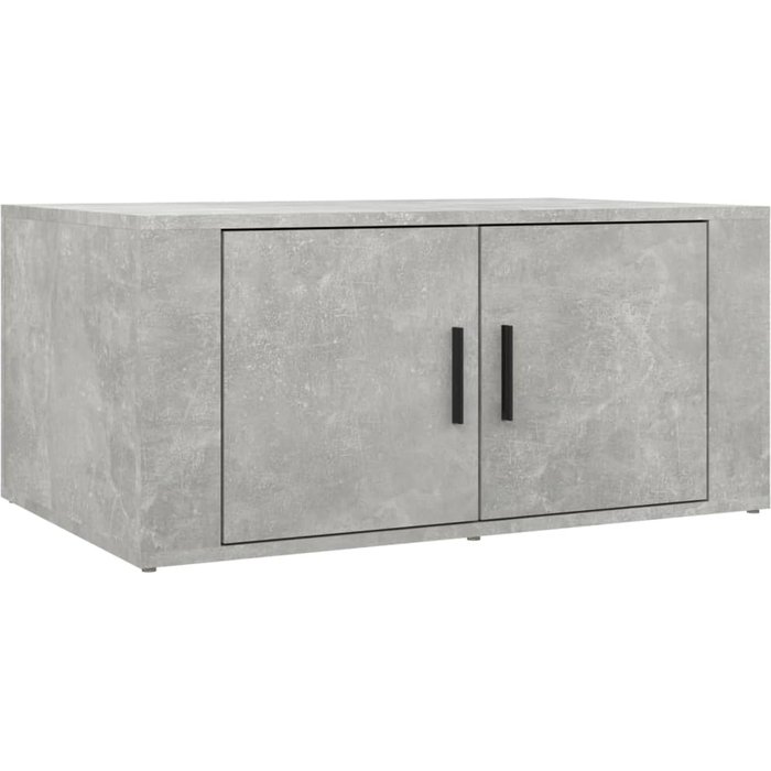 Mesa de centro madera contrachapada gris hormigón 80x50x36 cm - comfortxl