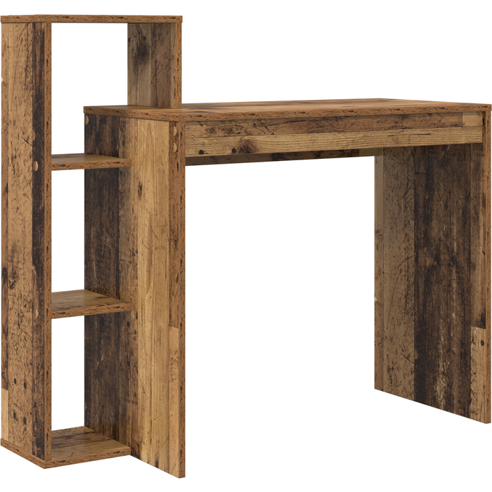 Escritorio de computadora madera antigua madera elaborada mediano cfw36249