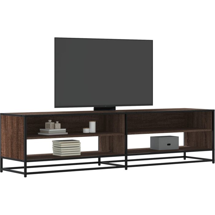 Mueble de tv madera de ingeniería marrón roble 180,5x40x46 cm vidaxl