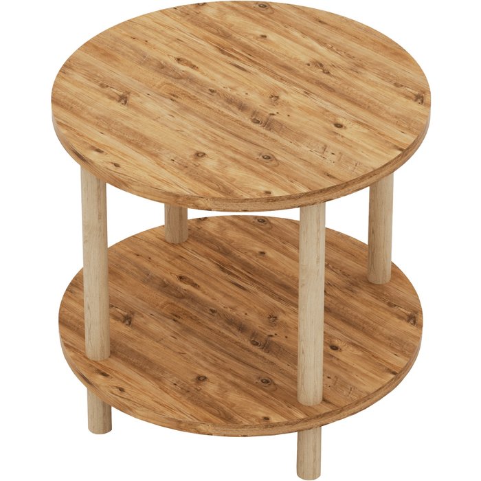 Mesa auxiliar 49 x 42 cm tablero de partículas marrón 03_0010972