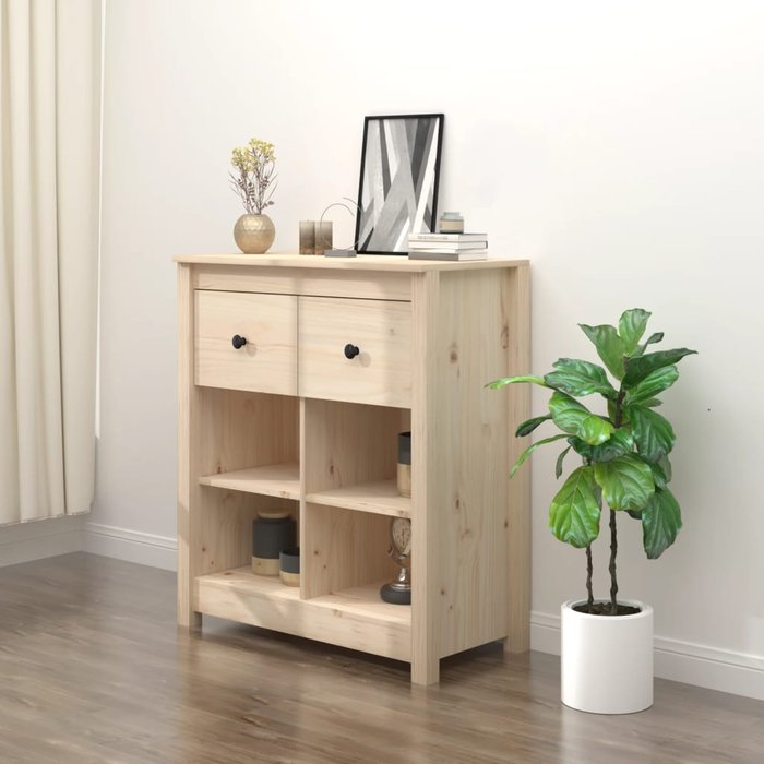 Aparador 70x35x80 cm madera maciza de pino