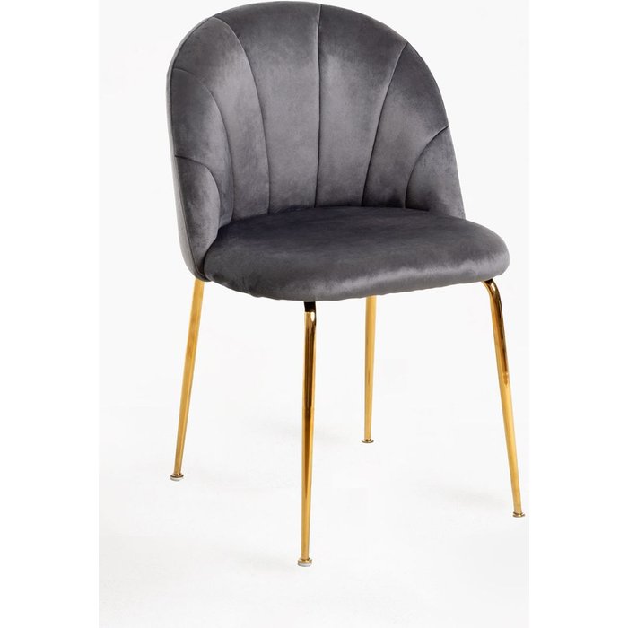 Regalos miguel - sillas comedor - silla laget gold terciopelo - gris