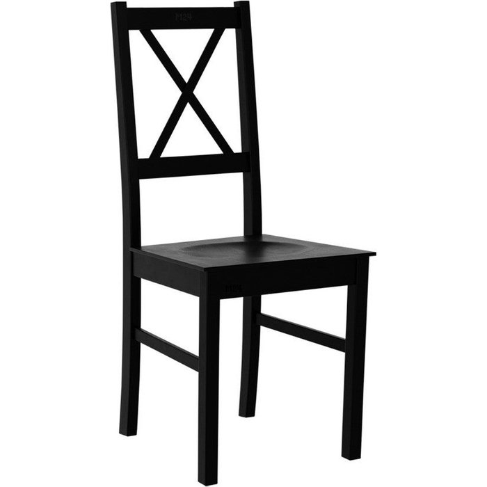 Silla victorville 137, negro, 94x43x49cm, madera, de madera, muebles ya montados