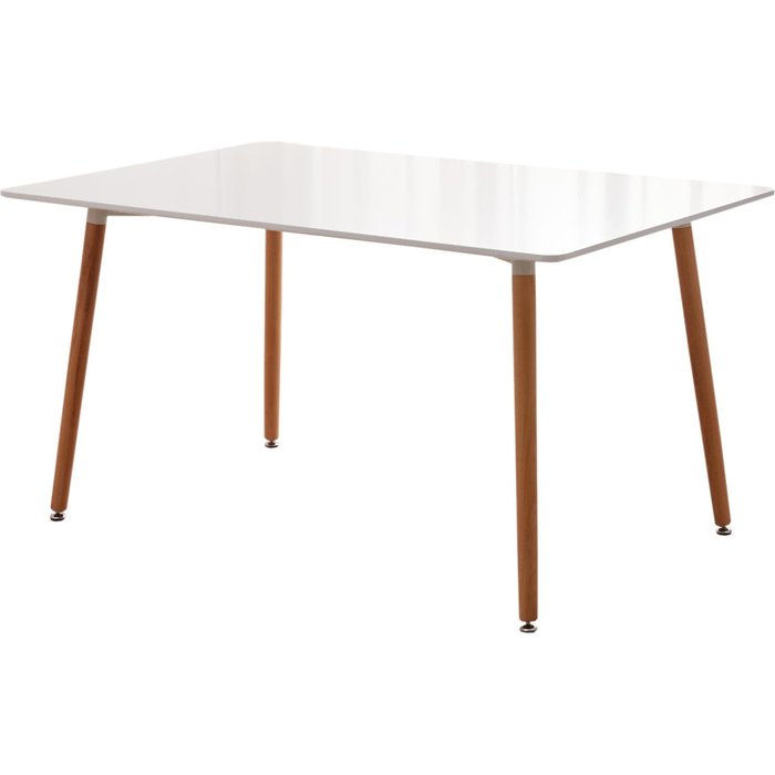 Mesa nordica de comedor o cocina viken 120cm blanco