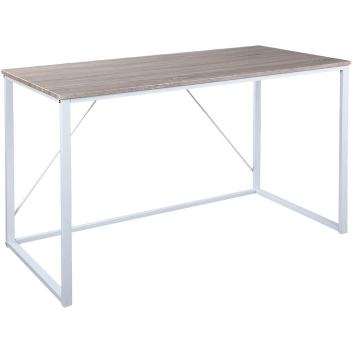 Wellhomemesa plegable elmo de color blanco en madera de haya