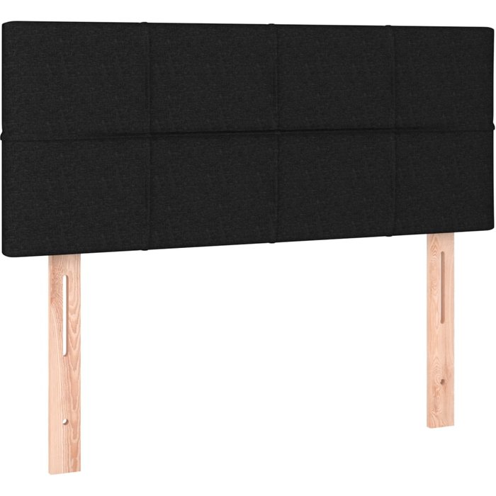 Cabecero cama - mueble cabecero de tela negro 100x5x78/88 cm