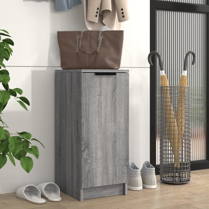 Maison exclusive - zapatero de madera contrachapada gris sonoma 30x35x70 cm