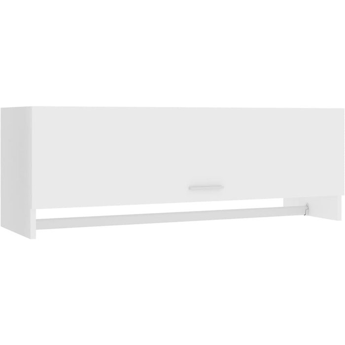 Armario | guardarropa de madera contrachapada blanco 100x32,5x35 cm cfw53790