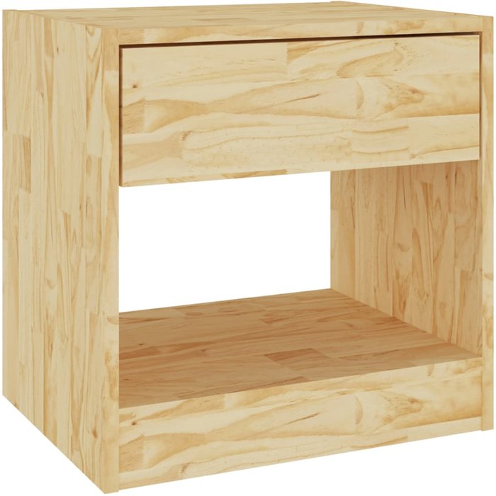 Mesita de noche madera maciza de pino 40x31x40 cm - comfortxl