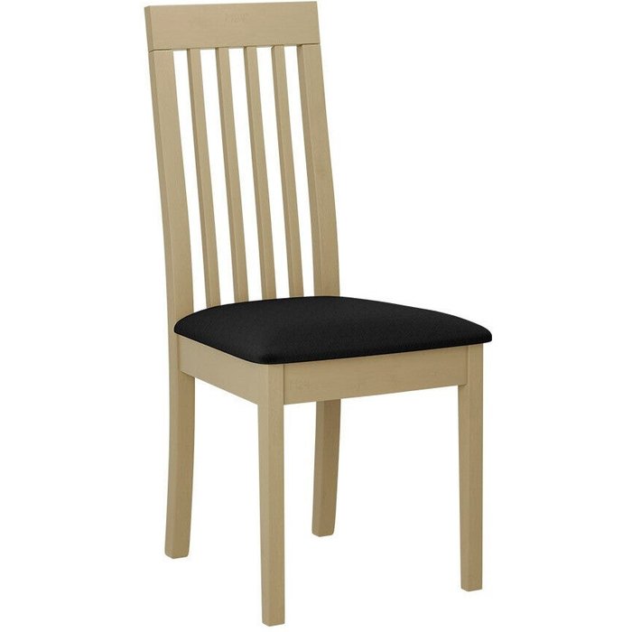 Silla victorville 347, roble sonoma, negro, 96x47x53cm, tapiz, de madera, madera