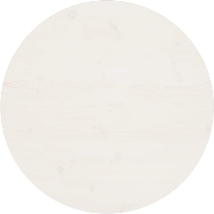Superficie de mesa madera maciza de pino blanco ?70x2,5 cm - comfortxl