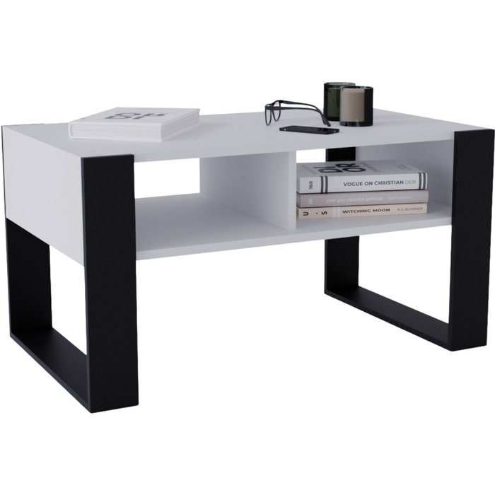 Table basse kora92 moderne et stable pour le salon en matériau en bois composite