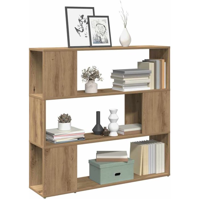 Maison exclusive - estantería/divisor de espacios roble artisan 100x24x94 cm