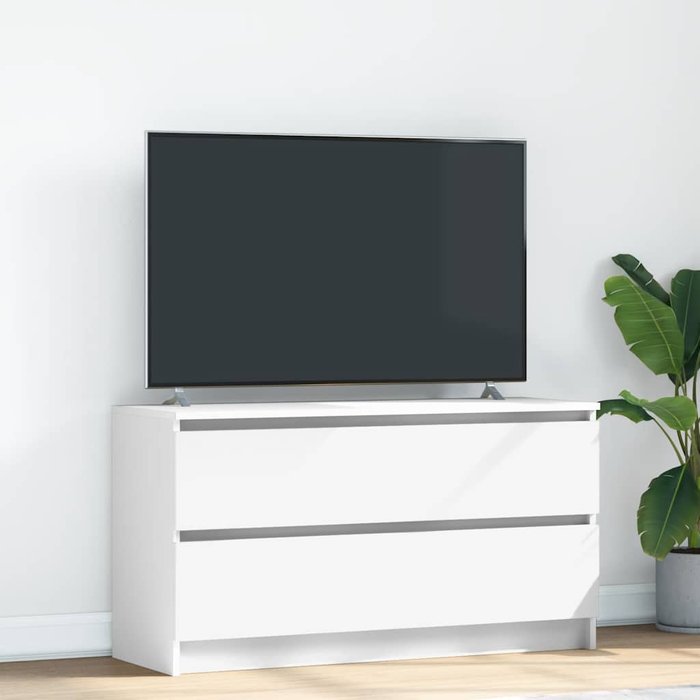Mueble para tv madera contrachapada blanco 100x35x54 cm vidaxl